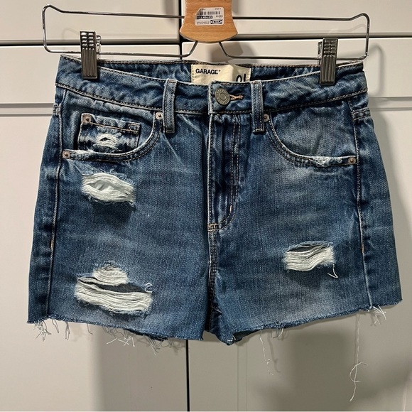 Garage Mom Cut Off Denim Shorts Sz 01 - Picture 1 of 10